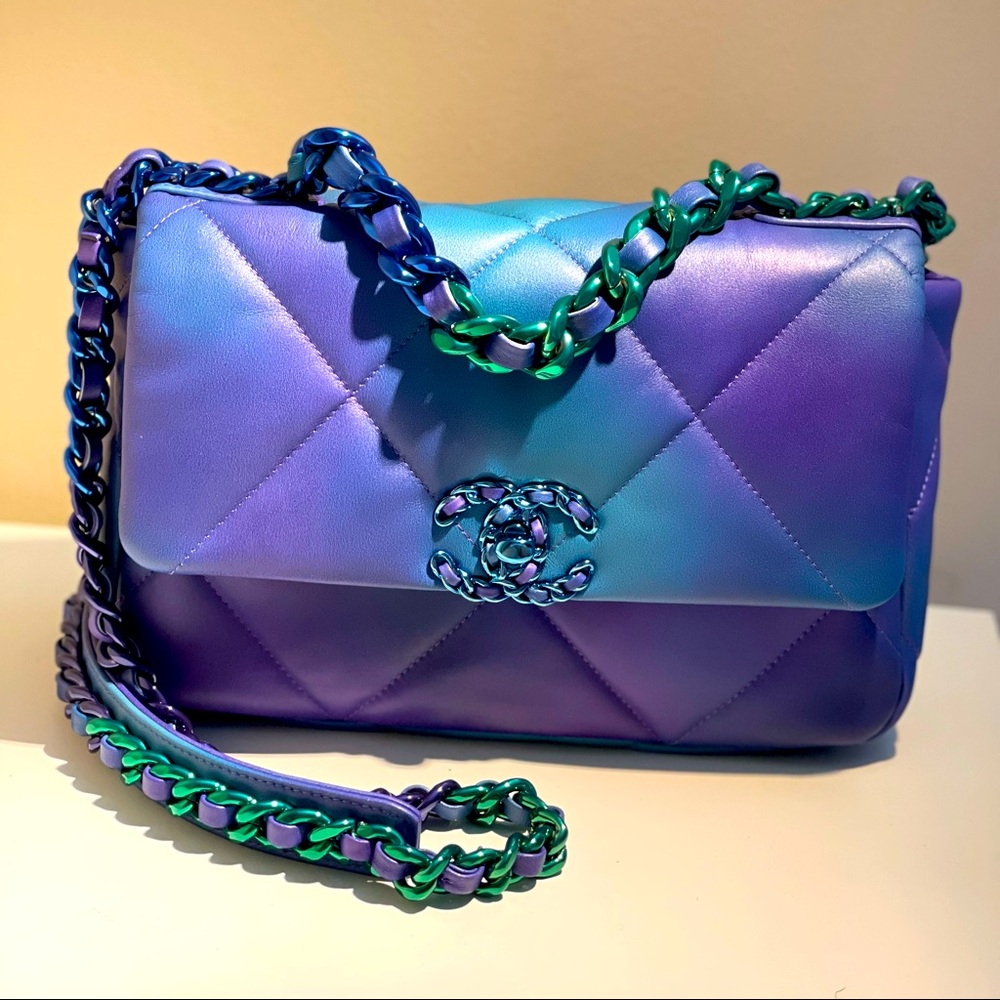 ❌Sold❌ Chanel 19 Tie dye Small in Calfskin leather